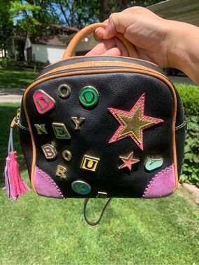 Dooney & Bourke Y2K Lindsay Lohan Alphabet Charm Black Backpack No. 8